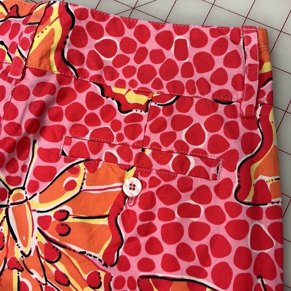 LILLY PULITZER Vintage "Cha Cha" Butterfly Print Cotton Resort/Beachy Capri SZ 0 - Picture 5 of 13